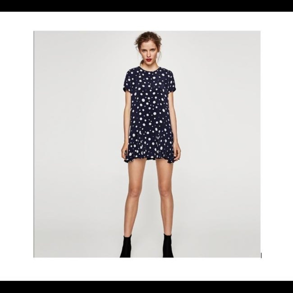 Zara polka dot mini dress
